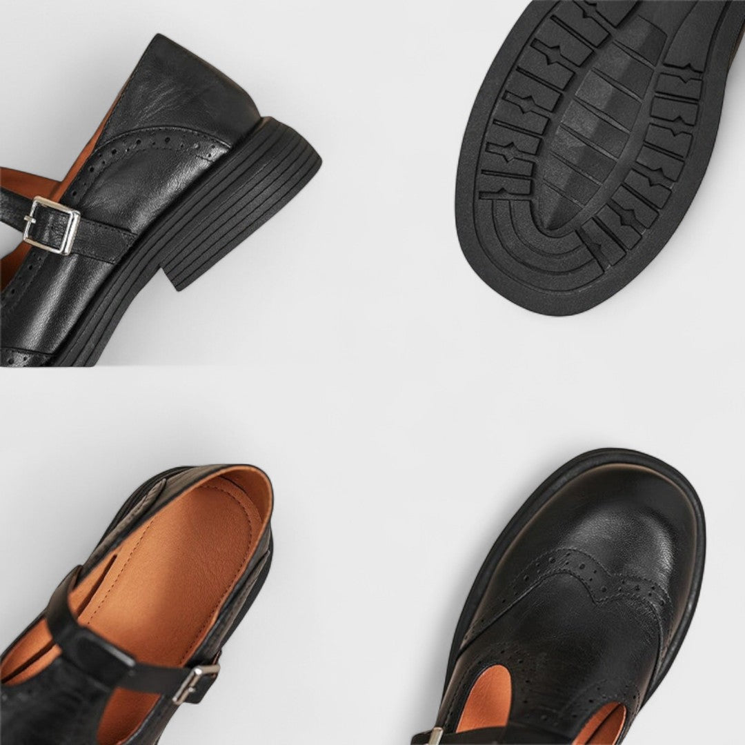 Émilie | Orthopedic Mary Jane Leather Shoes