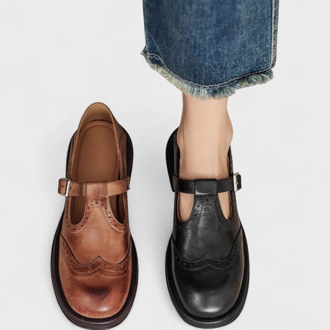 Émilie | Orthopedic Mary Jane Leather Shoes