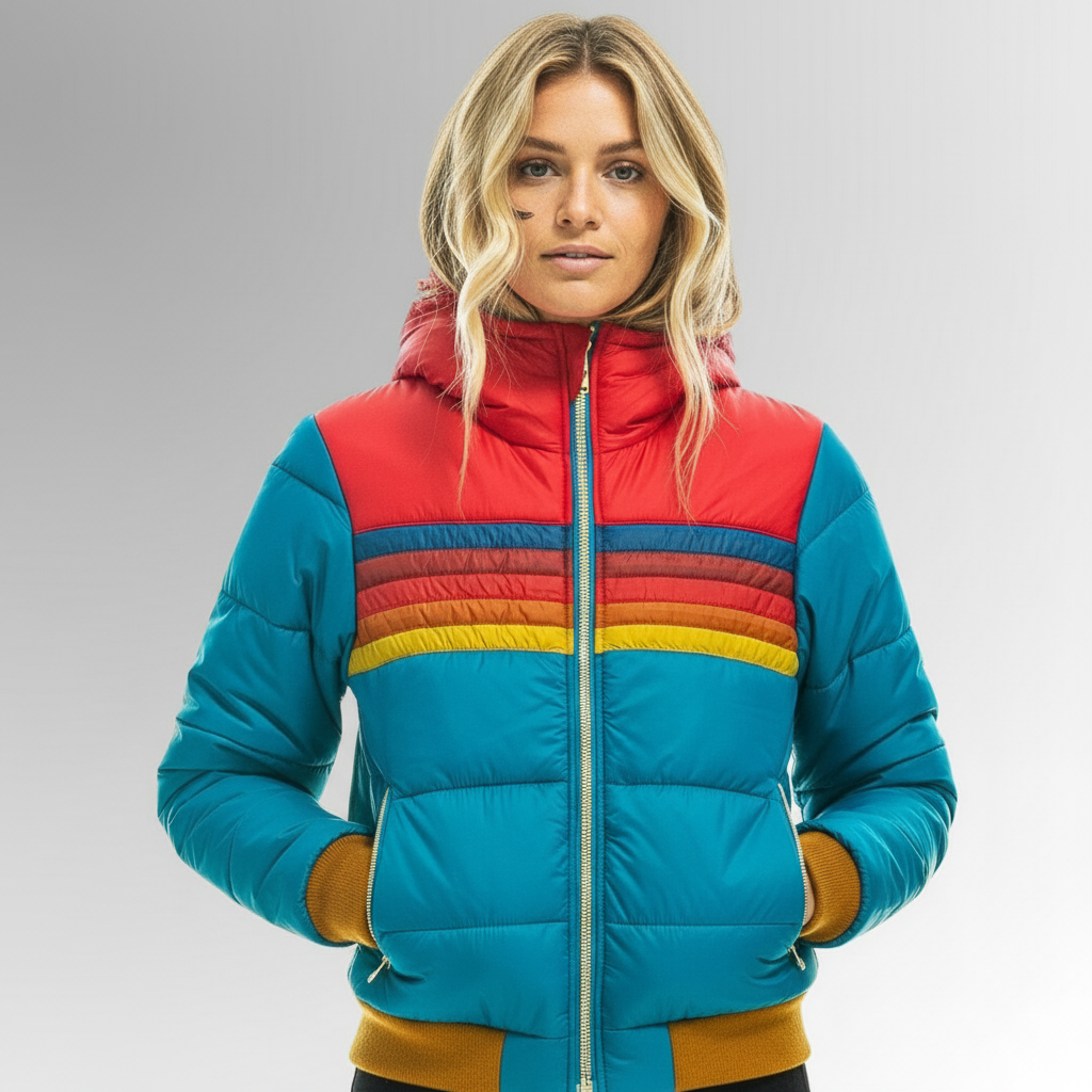 Lyora | Retro-Inspired Puffer Jacket with Hood