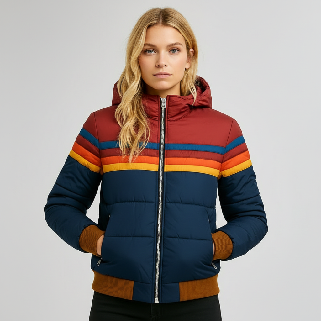 Lyora | Retro-Inspired Puffer Jacket with Hood