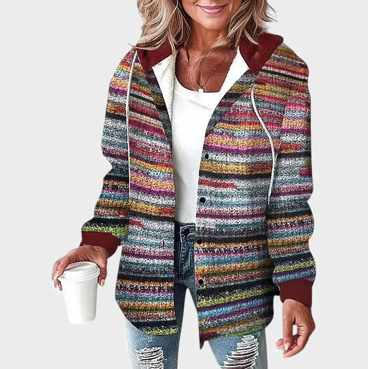 Luna | Plaid Flannel Hoodie Shirt